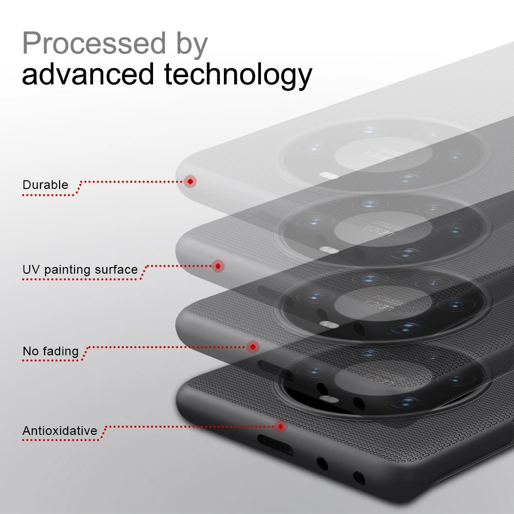 NILLKIN Primeru za Huawei mate 40 Pro + Pokrov Super Motnega Ščit mat težko hrbtni pokrovček primeru Mobilni telefon za Huawei Mate 40 Pro+