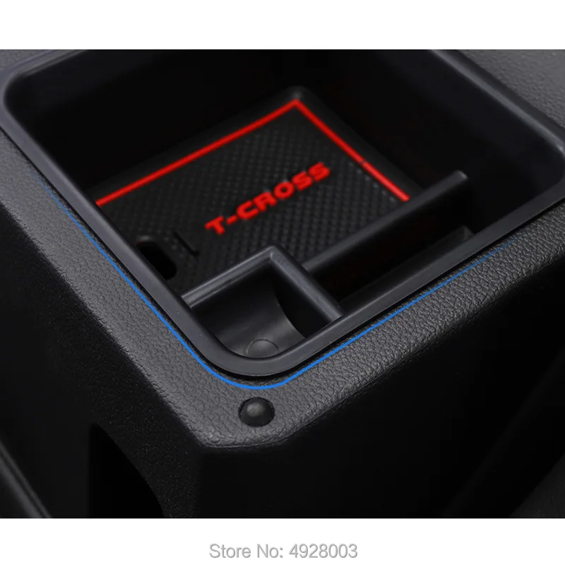 Avto Konzole Armrest Škatla za Shranjevanje Posode Primeru Remonta Pribor Styling Za Volkswagen VW T-cross Tcross 2019
