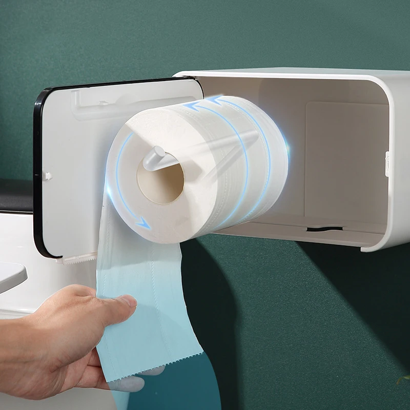 Nepremočljiva Toaletni Papir Držalo za Stenske Wc Tkiva Razpršilnik Plastičnih Multi-funkcijski Prenosni Wc Roll Imetnik Stojalo