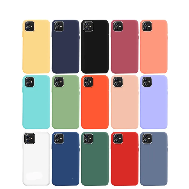 100 kozarcev/Veliko Primeru Telefon Za iPhone 11 Pro MAX XR XS MAX X 8 7 6 6S Plus Tekoče Silikona Mehko Zadnji Pokrov SE 2020 Nekaj Pokrov
