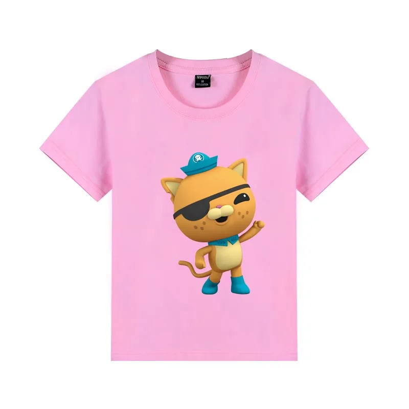 2020 Poletje Moda Unisex Octonaut T-shirt Otrok Fantje Kratkimi Rokavi Belo Tees Baby Otroci Bombaž Vrhovi Za Dekleta, Obleko 3 8Y