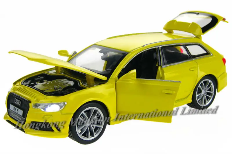 1:32 Lestvica Za Audi RS6 Quattro Diecast Zlitine Kovin Luksuznega SUV Zbirka Modela Avtomobila Potegnite Nazaj Igrače Vozila Sound&Light