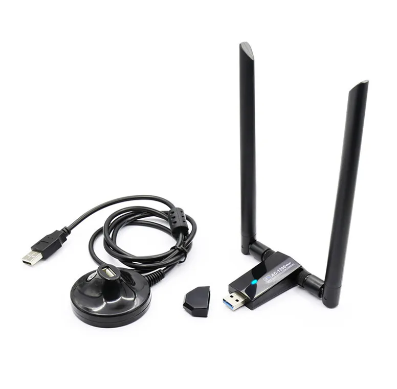 1200Mbps Brezžično USB mrežno Kartico USB3.0 Dual Band 2,4 G&5.8 G Wifi Sprejemnik&Brezžični vmesnik za PC Z 2Pcs Antene