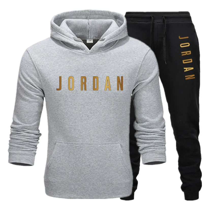 Moške Jordan 23 pismo obleko znamke šport šport bo ustrezala moški športni pulover s kapuco + hlače obleko priložnostne šport moški pulover s kapuco