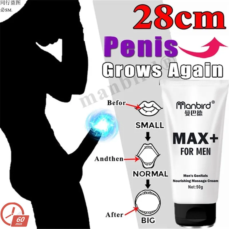 Manbird Penis Enlargement Smetana za Moški Pene Erekcijo Afrodiziak Eterično Olje Sex Delay Dick Viagra Rast Zgostitev Maziva
