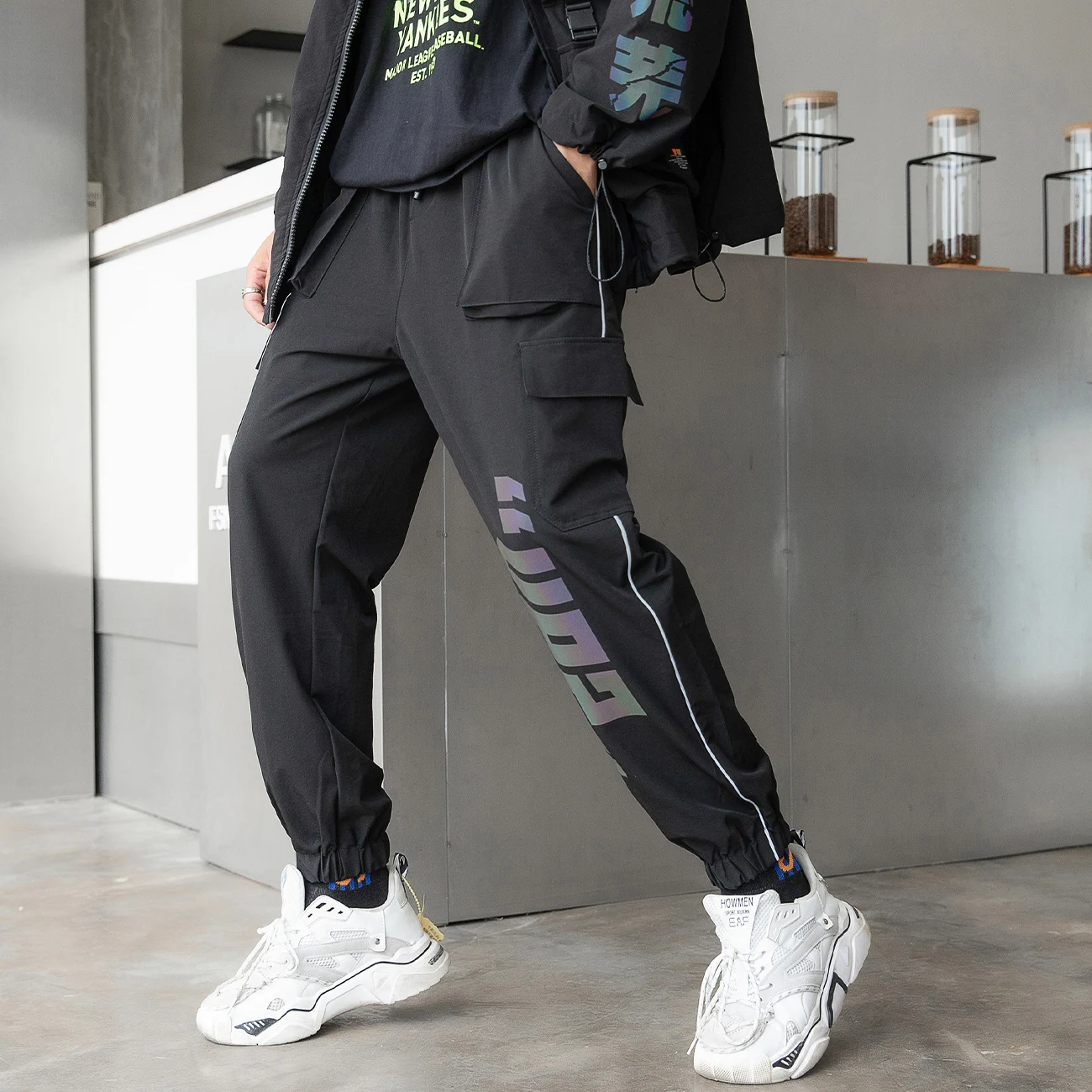 11 BYBB JE TEMNO 2020 Taktično Tovora Pants Človek Reflektivni Harajuku Joggers Moške Hlače Ulične Hip Hop Hlače Funkcija Techwear