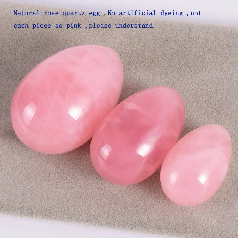 Naravni Rose Quartz Jajce Undrill Mineralni Kamen Področju Yoni Jajce Kristalno Kroglo Masaža Zdravljenje Feng Shui Doma Dekor Opremo