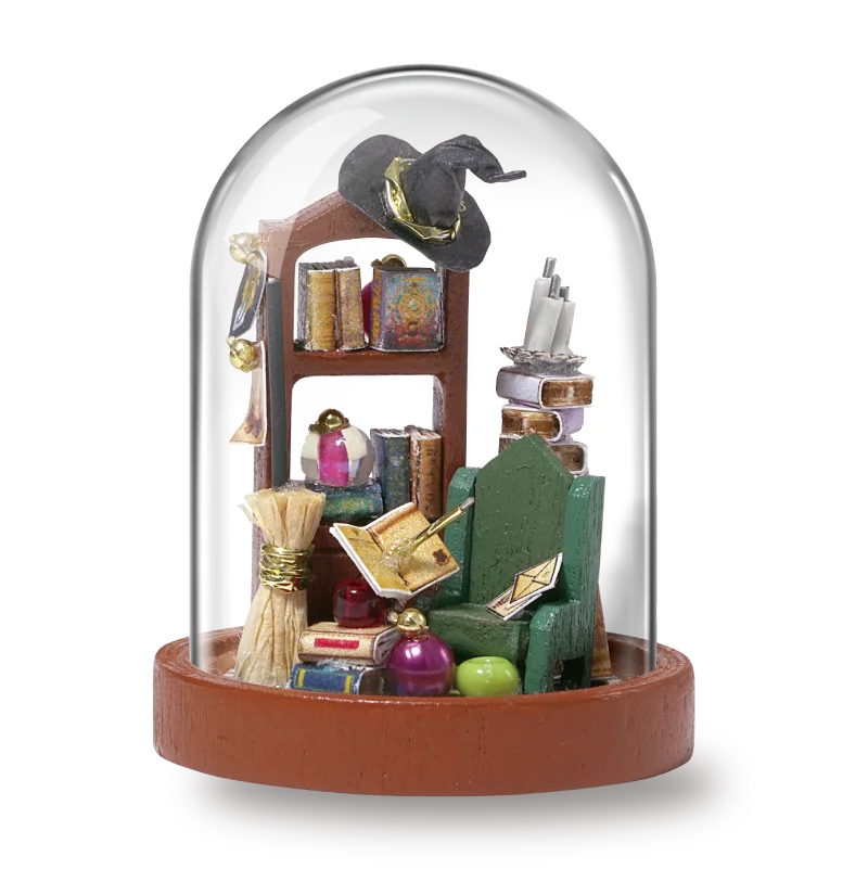 Gristmas Darilo Diy Mini Lutka Hiša Igrače za Otroke Pohištvo Mini Lesene Miniaturas Lutke Rojstni dan Darila 003
