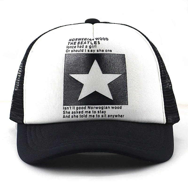 2019 Novo večerji Big Star kapa bombaž nastavljiv tiskanje baseball klobuk za poletje hip hop ukrivljen vrnitev žoge klobuki Gorras unisex