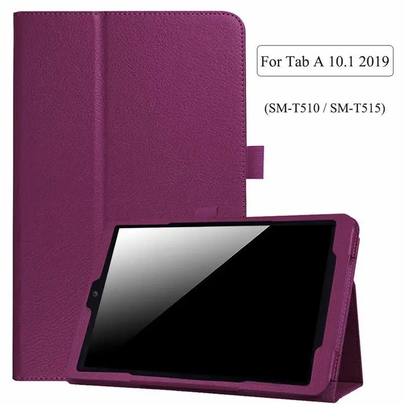 Flip Case Za Samsung Galaxy Tab 10.1 2019 Javnost samo SM-T510 SM-T515 Kritje PU Usnje Smart Folio Auto Spanja Zbudi Pokrov
