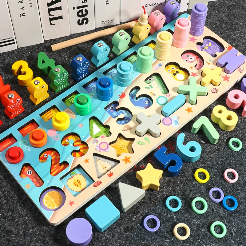 Novo Otrok Eduactional Igrače Multi-funkcijo Logaritmično Odbor Montessori Izobraževalne Lesene Igrače Za Otroke, Lesene Igrače Matematika