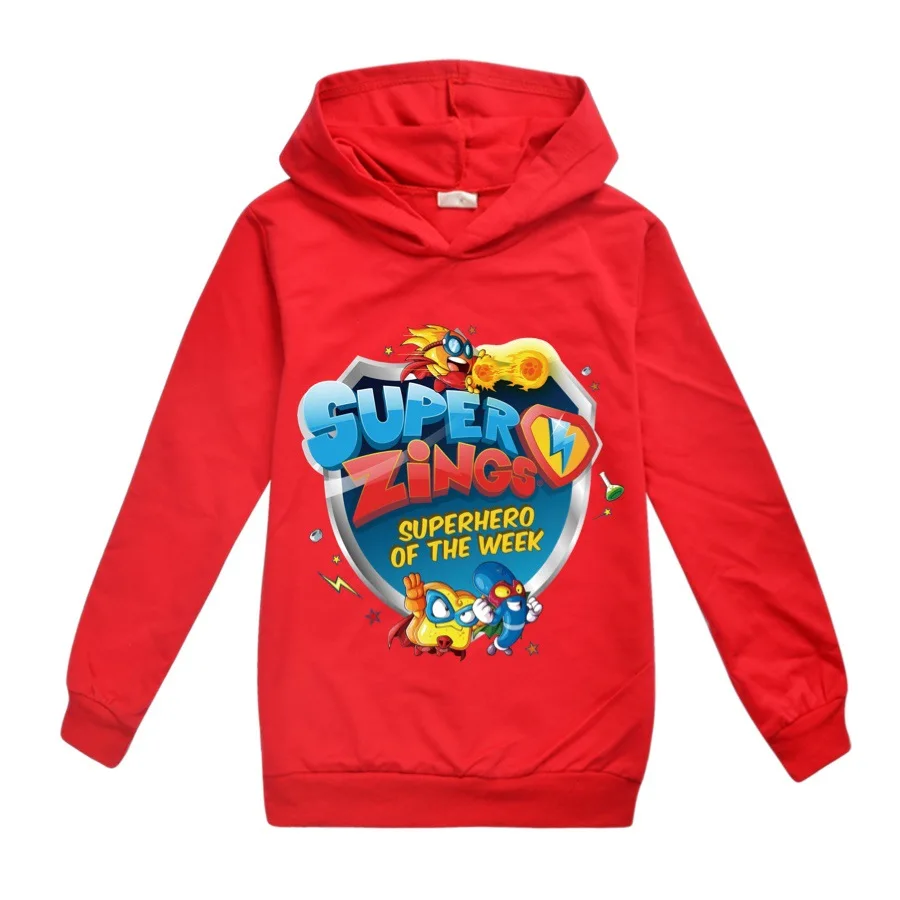 Super Zings Superzings Otroci Majica Oblačila Za Malčke Dekliška Vrhovi Bombaž Hoodie Oblačila Baby Fantje Hoodies Otroci Sweatshirts