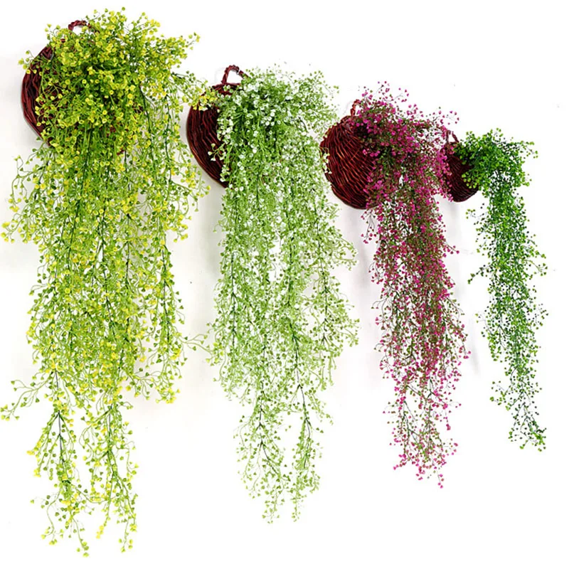 Umetni Ivy Listov Zelene Trave Garland Rastlin vinske Trte Doma Božič Poroko Ozadje Dekoracijo Sten Visi Cvetje 60 cm
