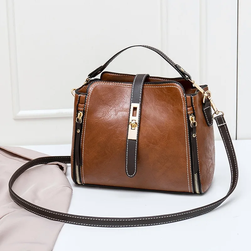 Novo majhno vrečko 2020 novi retro divje moda vedro vreča gospe roko vrečko ramenski messenger bag debelo torba ženske