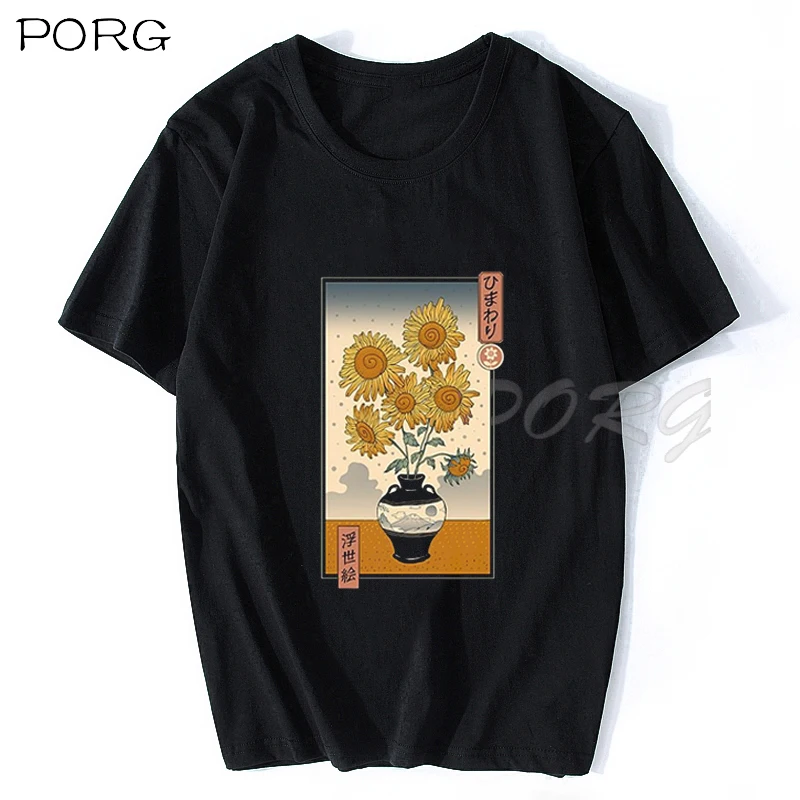 VELIKO TAKOYAKI Japonskem Stilu Risanke Black T Shirt Harajuku Estetske Gothic Moški T-Shirt Bombaž O-Vratu Anime Tee Majica