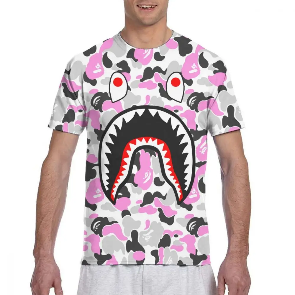 Bape Shark Moške Osnovne Kratek Rokav T-Shirt
