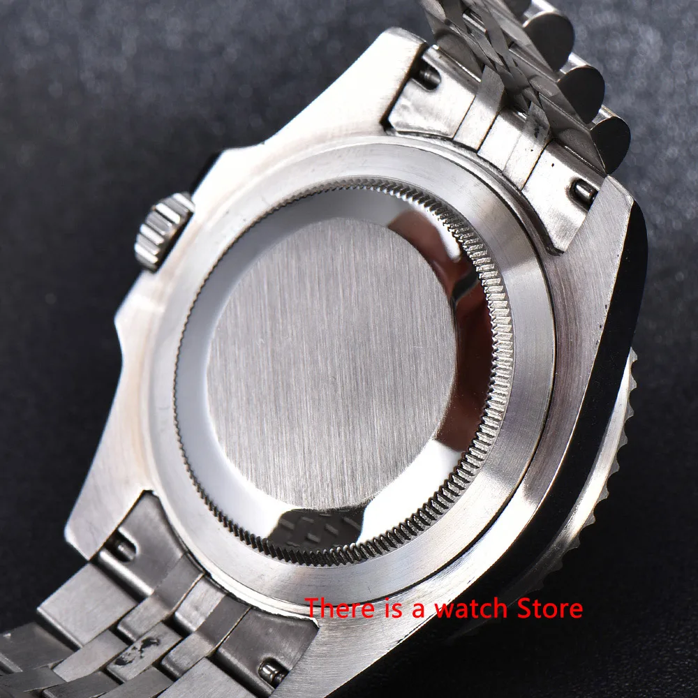 Bliger 40 mm Avtomatski Mehanski Mens Watch Luksuzni Sapphire Kristalno Keramične Plošče GMT Watch Svetlobna Nepremočljiva ročno uro Moški