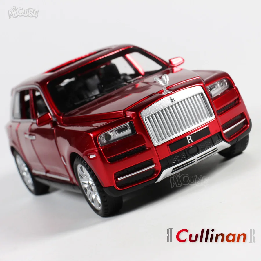 Zvitki Cullinan Royce 1:32 Zlitine Modela Avtomobila Diecast Svetlobe, Zvoka, Potegnite Rdeče SUV Modelov za Simulacijo Igrače za Otroke Darilo Zbirka