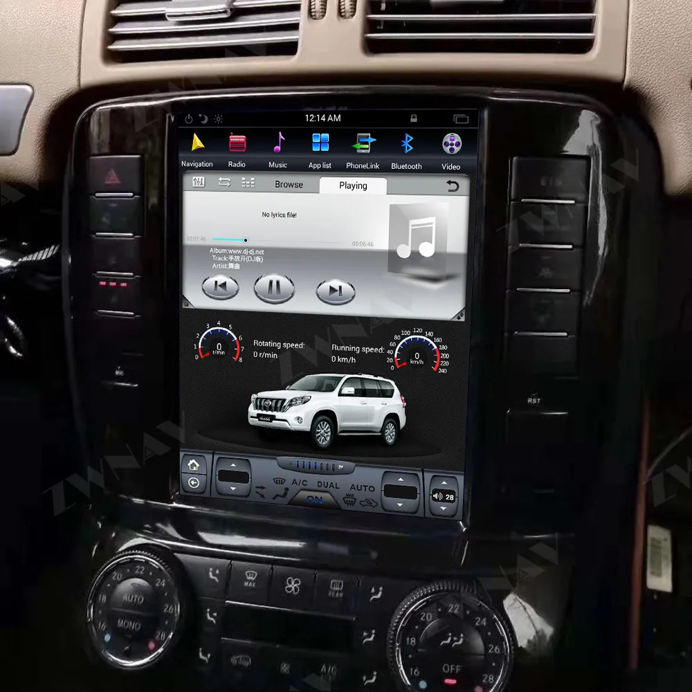 Za Mercedes-Benz W251 R280 R300 R320 R Razred Android Radio Tesla Car večpredstavnostna Št dvd predvajalnik, GPS Navigacija Vodja enote za Avdio