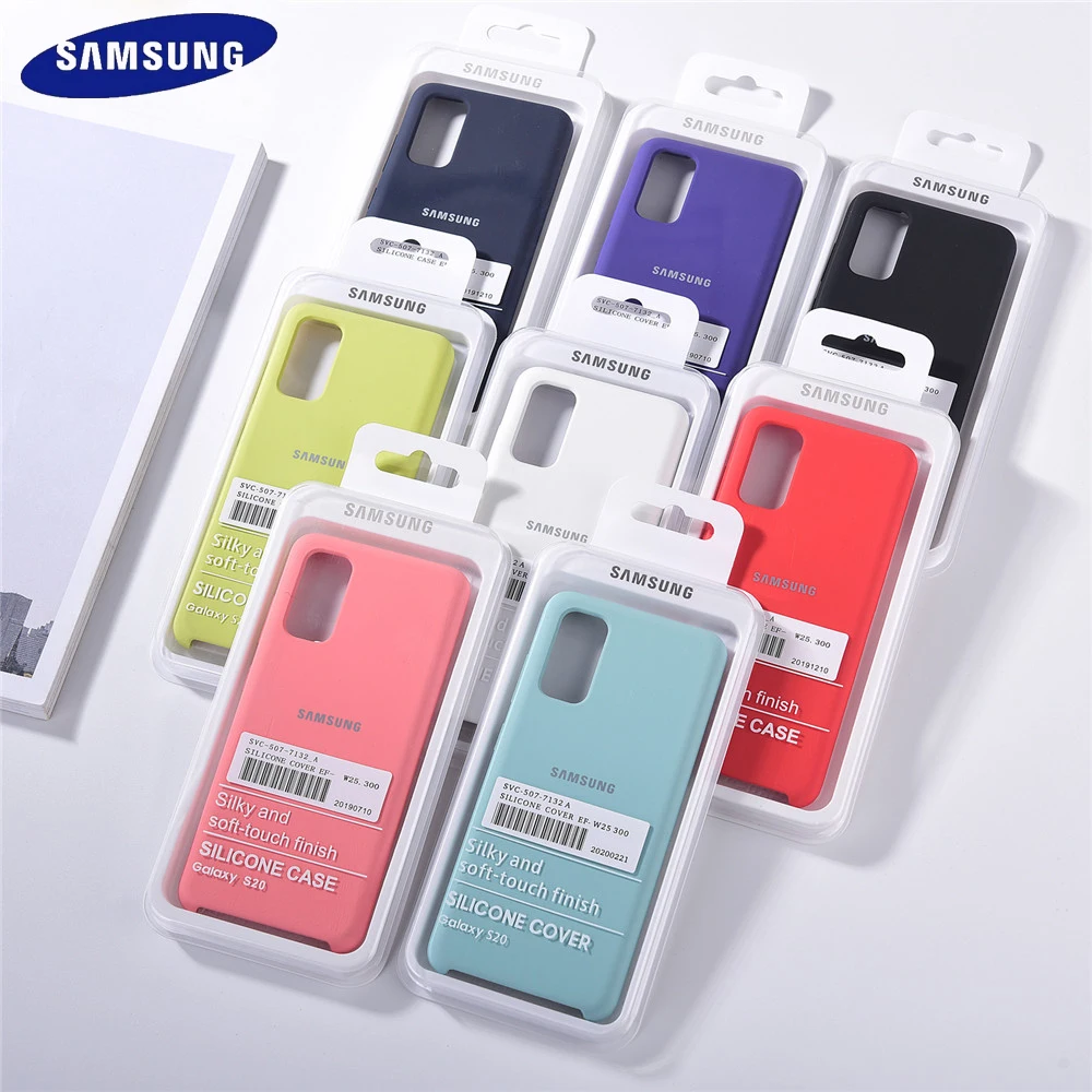S20 primeru Originalni Samsung S20 Opomba 20 Ultra Svilnata Silikonski Pokrovček Samsung Galaxy S20 Plus Soft-Touch Nazaj Zaščitni Lupini S 20 +
