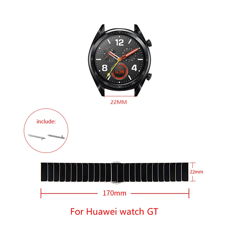 22 mm Keramični trak Za ČAST Gledati gt 2 2e Watch GS PRO za Samsung Galaxy watch Aktivna 2 Zamenjava pasu za Ticwatch Amazfit