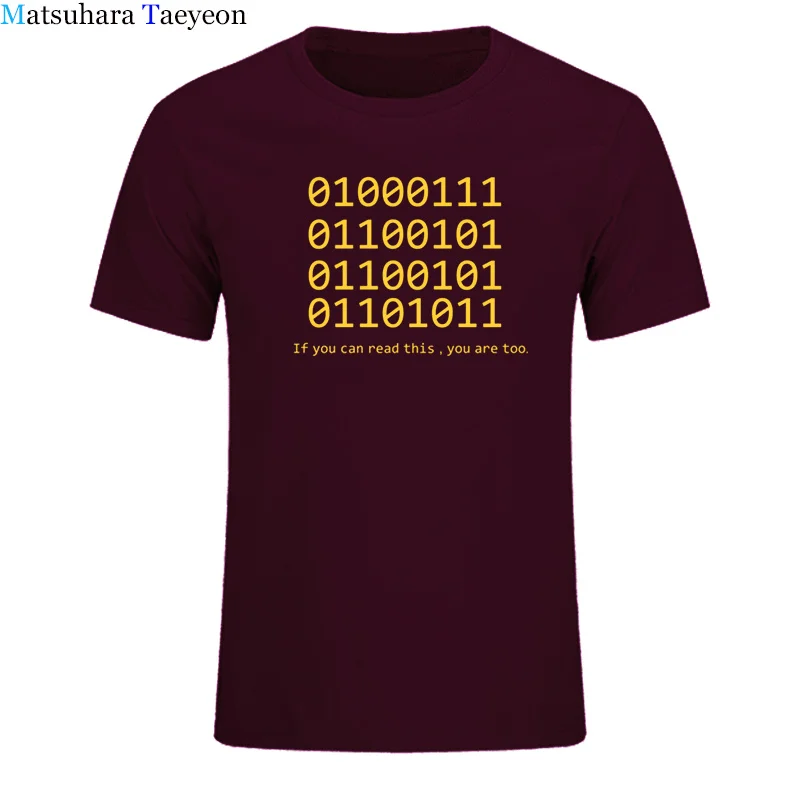 Smešno tshirt Nove Poletne Moške Binarni Bit T Shirt ASCLL Moških Kratek Rokav Bombaž Moda Java Programer Geek majice, Vrhovi