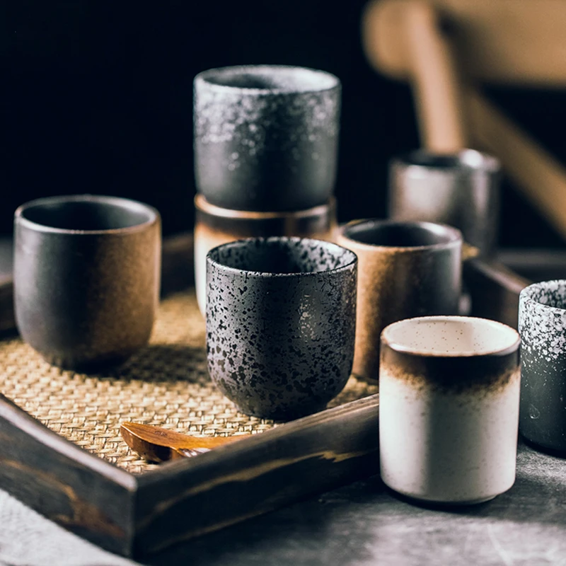 Japonski Slog Čaj Pokal Visoko Temperaturno Odporne Keramike Ustvarjalne Vode Pokal Ročno Poslikane Kitajski Retro Slogu Ročno Čaj Pokal