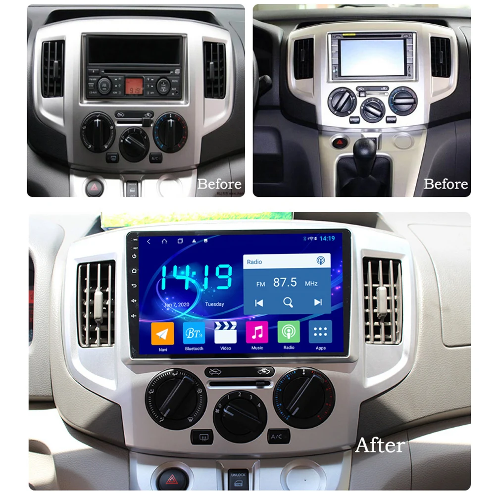 4G+64 G autoradio za Nissan NV200 2018 radio coche DVD multimedijski predvajalnik NV 200 car audio autoradio GPS navigator auto CSD
