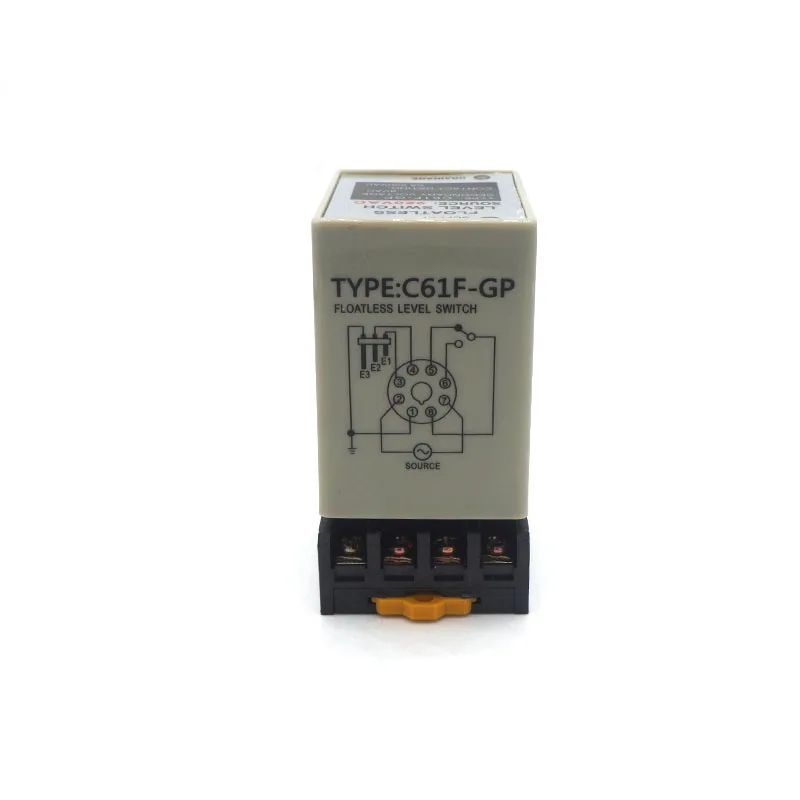 C61F-GP AC 220V 50/60 Hz 8 Pin Tekoče Floatless Ravni Stikalo Krmilnika Z vtičnico Znanja