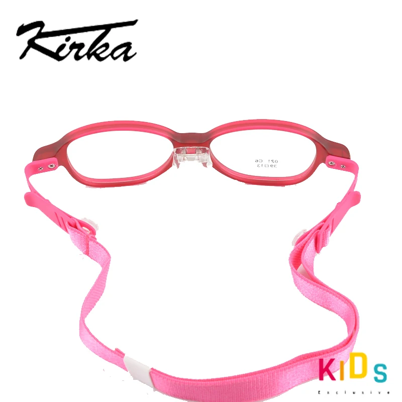 Kirka Baby Nezlomljiv Eyeglass Okvirji Prilagodljiv Očala Srčkan Moda Optični Recept Spektakel Očal Okvir Za Otroke