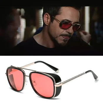 2019 Iron Man 3 Tony Stark sončna Očala Moški Letnik Steampunk Oculos De Sol sončna očala za moške