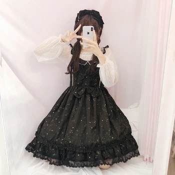 Japonski sweet lolita obleko vroče žigosanje sanje star čipke povoj viktorijanski obleko kawaii dekle gothic lolita jsk loli cosplay