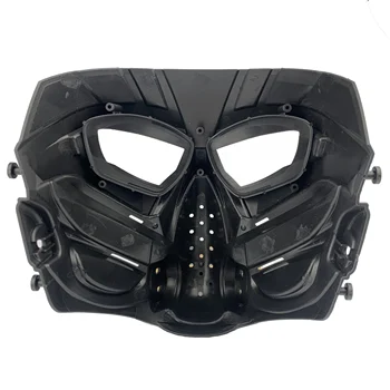 Taktično Airsoft Maske Vojaške BB Pištolo Streljanje Anti-Fog PC Objektiv Lobanje Masko Področju Lov Vojne Igre Paintball Oprema
