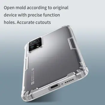 Za Xiaomi Mi 10T Pro Kritje NILLKIN TPU Non-slip Pregledna, Jasno, Mehko Silicij Hrbtni Pokrovček Za Xiaomi Mi 10T Pro 5G Primeru