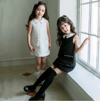 Koreja Dekleta Nastavite 2018 Jeseni, Pozimi Otroci Oblačila Sklop Sladko Dekle Plašč + Obleke Moda Visoko-kakovostni razred Otrok Princesa Obleke