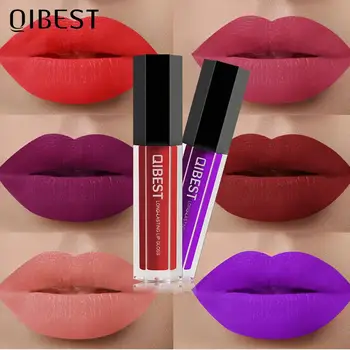 QI 28 Barve Mat Nepremočljiva Šminka Tekoče Črtalo za Glazuro Profesionalne Kozmetike Dolgotrajno Lepoto Šminka Ličila Lip Gloss
