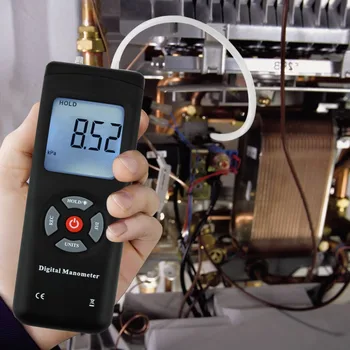 Ročni Digitalni Dual-port Manometer Profesionalni merilnik tlaka Različno Zračnega Tlaka Tester tlak merilni instrumenti