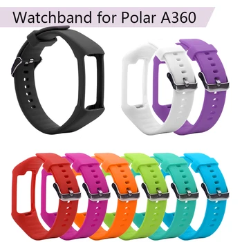 Mehke Silikonske Watch Band Manšeta Zapestnica Zamenjava za Polar A360 A370 Pametno Gledati Paščka za Zapestje Trak Deli, dodatna Oprema