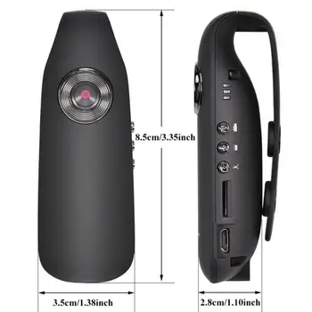 Mini Fotoaparat, Full HD 1080P Prenosne Kamere Policija Video Snemalnik Telo Cam, motorno kolo, Kolo Gibanja bodycamera mini kamera
