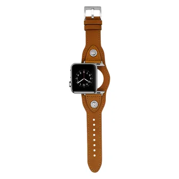 Retro Usnjeni Trak za Apple Watch Band 44 40 mm Pravega Usnja Retro Manšeta 38 42mm za Iwatch Serije 5/4/3/2 Zapestnica