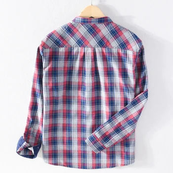Suehaiwe blagovne znamke Italija kariran moški majica bombaž blagovne znamke srajce za moške, modni udobno čistega bombaža kariran srajce moške modna majica