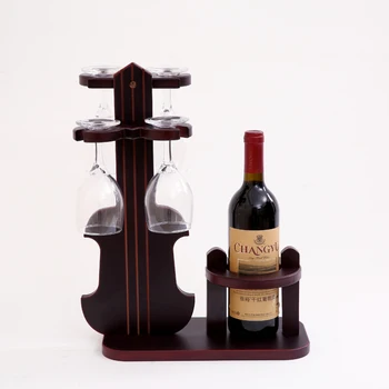 Les Violino Model Vina, Steklenico Imetnika Dekorativni Glasbe Stekla Ognjeni Visi Rack Udobje Barware Ornament Obrti Dodatki