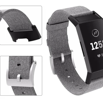 Pisane Trak za Fitbit Polnjenje 4 Pametna Zapestnica Watch Band Platno Najlon Zamenjava Moški Ženske Smartwatch Charge3 Watchband