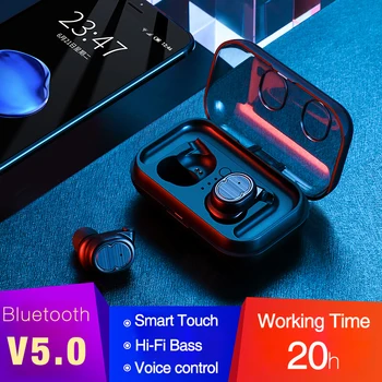 LYMOC TWS8 Bluetooth Čepkov 5.0 TWS Brezžične Slušalke Mini Hi-fi Slušalke Zvok Šport Nepremočljiva HD MIKROFON za Prostoročno uporabo za Vse Telefon