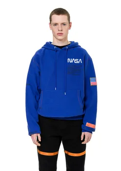 Nove moške Evropske in Ameriške modne blagovne znamke hip-hop hooded suknjič z vezenje črke svoboden hoodies moda za moške hoodies