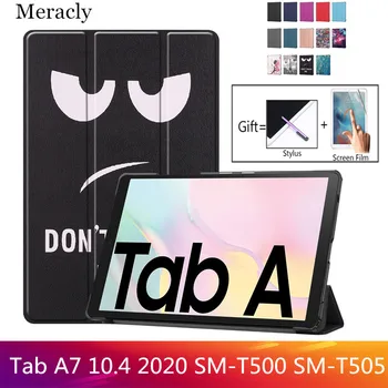 Ohišje za Samsung Galaxy Tab A7 10.4 SM-T500/T505 Tablet Nastavljiv Zložljivo Stojalo Pokrov za A7 darilo 2020 otroci funda Magnetni film