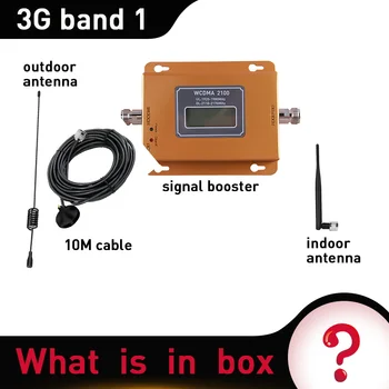 Band 1 3G UMTS Signala Booster Pridobili 5dBi prostem Antene UMTS Mobilne Mobilna Signal Repetitorja Ojačevalnik 3G z 10M kabla