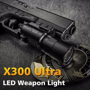 500 Lumnov Visoke Taktično X300 Ultra Pištolo Pištolo Svetlobe X300U Orožje Svetlobe Lanterna Svetilka Glock 17 18 1911 Pištolo Svetlobe