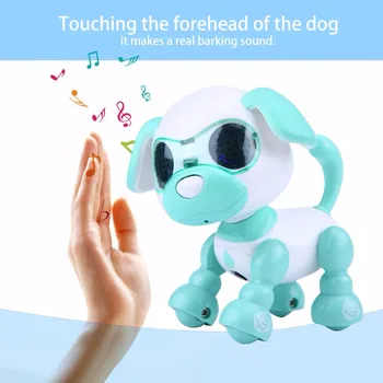 Kul Robot Pes Jjeza Igrača Otroci Smart Interaktivne Hoja Zvok Kuža LED Snemanje Izobraževalne Inteligentne Elektronske Robot igrače Darila