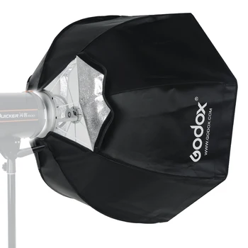 Godox SB-UE 120cm 47in Prenosni Octagonal Dežnik Softbox z Satja Mreža za Bowens Gori Studio Bliskavice Softbox